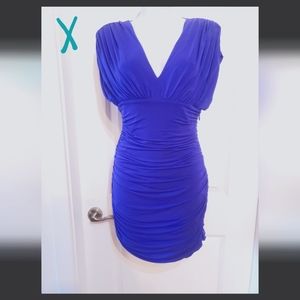 BCBG Maxazaria open back mini dress